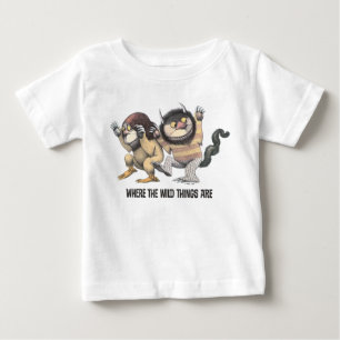 T-shirt Pour Bébé Où sont les bêtes féroces   Deux bêtes féroces