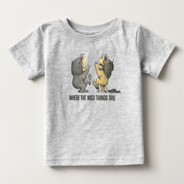 T-shirt Pour Bébé Où sont les choses sauvages | Les choses sauvages (Devant)