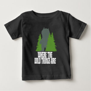 T-shirt Pour Bébé Où sont les choses sauvages   Nature sauvage et ar