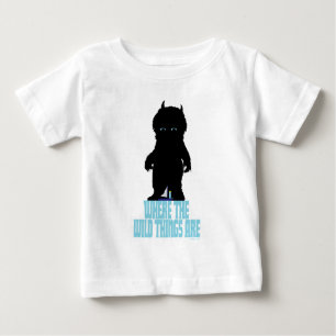 T-shirt Pour Bébé Où sont les choses sauvages   Silhouette des chose