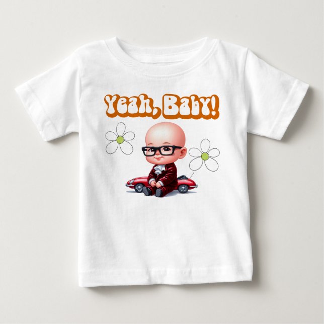 T-shirt Pour Bébé Ouais Baby Retro (Devant)