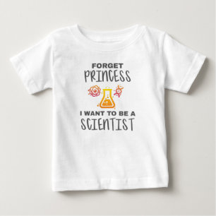 T-shirt Pour Bébé Oublier que la princesse veut être un jeune scien