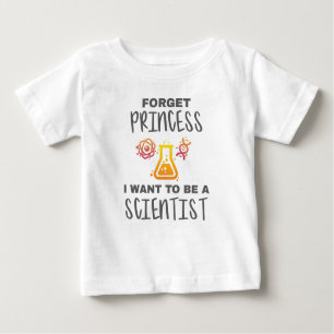 T-shirt Pour Bébé Oublier que la princesse veut être un jeune scient