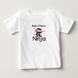 T-shirt Pour Bébé Oubliez Princesse Je veux être un Ninja MAN gamins