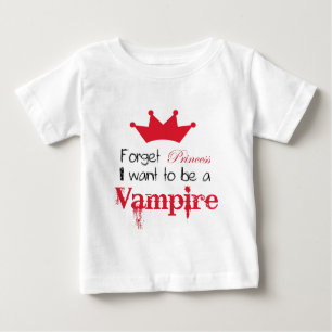 T-shirt Pour Bébé Oubliez que princesse I veulent être un vampire