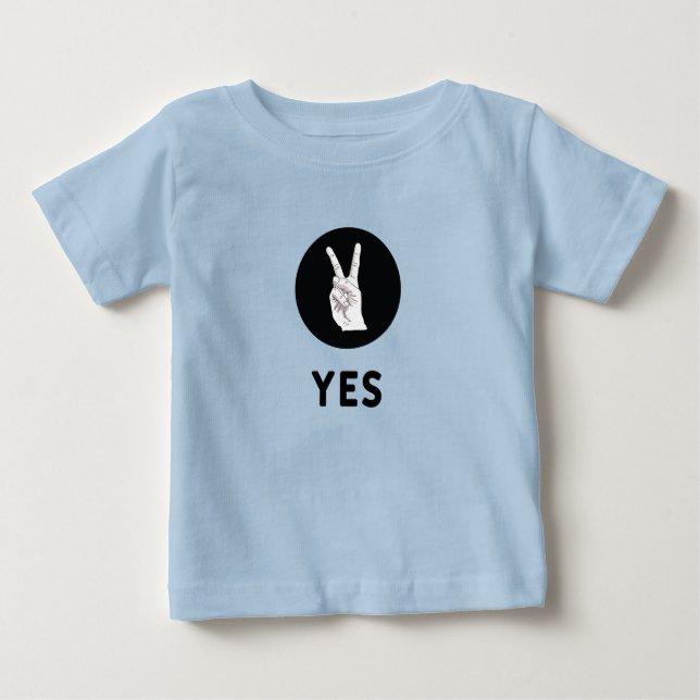 T-shirt Pour Bébé Oui (Devant)