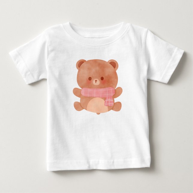 T-shirt Pour Bébé ours (Devant)