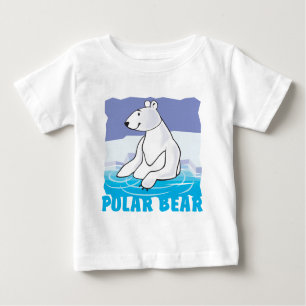 T-shirt Pour Bébé Ours blanc amical d'enfant