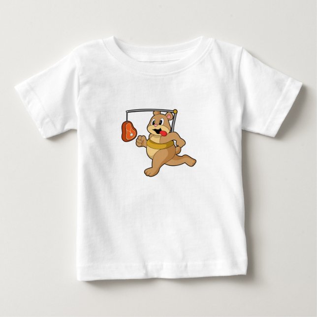 T-shirt Pour Bébé Ours comme coureur (Devant)