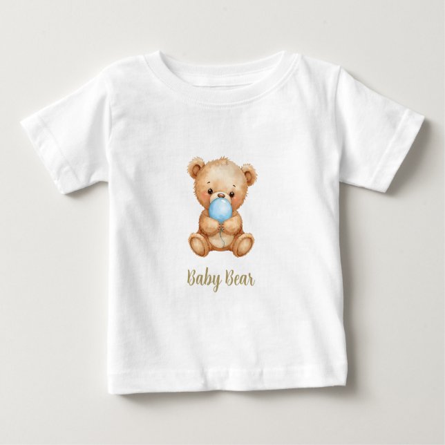 T-shirt Pour Bébé Ours de bébé, ours en peluche Conception avec phot (Devant)