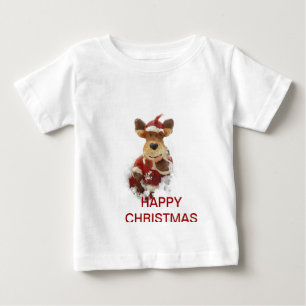 T-shirt Pour Bébé Ours De Noël Dans La Neige
