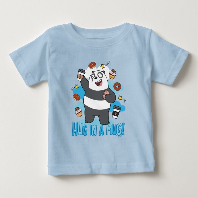 T-shirt Pour Bébé Ours de Panda - Enferré dans une Mug ! (Devant)