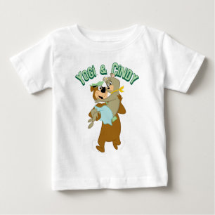 T-shirt Pour Bébé Ours de Yogi portant un ours de Cindy