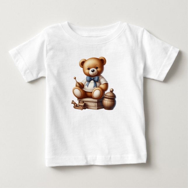 T-shirt Pour Bébé Ours en peluche (Devant)