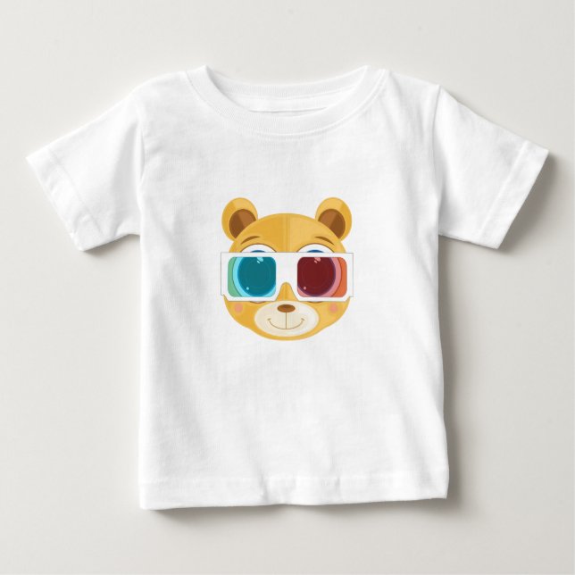T-shirt Pour Bébé Ours en peluche - 3D (Devant)
