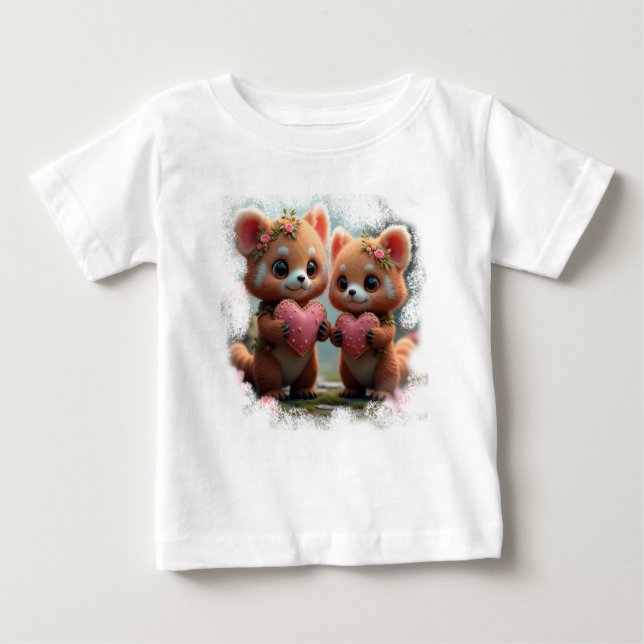 T-shirt Pour Bébé Ours en peluche douxT-Chemise (Devant)
