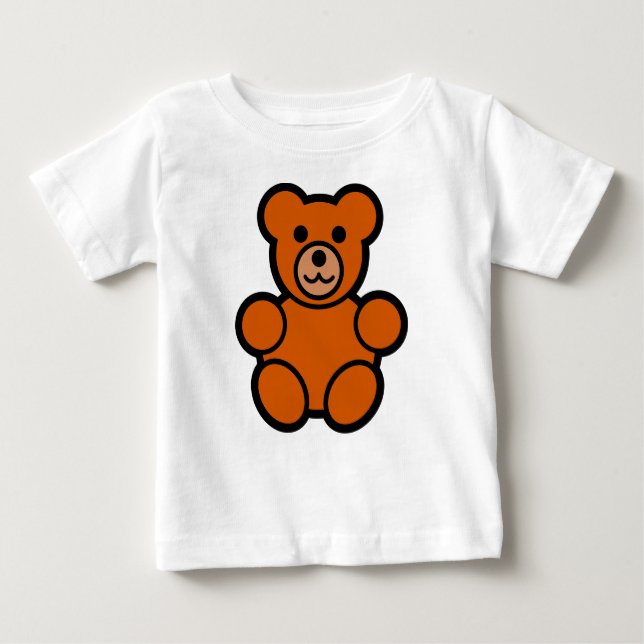T-shirt Pour Bébé ours en peluche, jouets, mignonette (Devant)