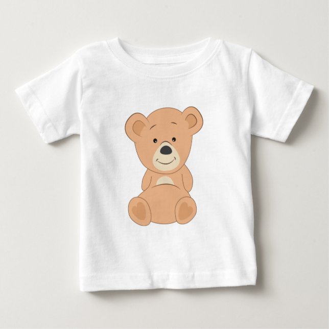 T-shirt Pour Bébé Ours en peluche mignon (Devant)