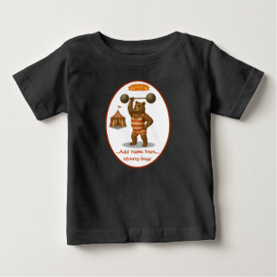 T-shirt Pour Bébé Ours fort personnalisé