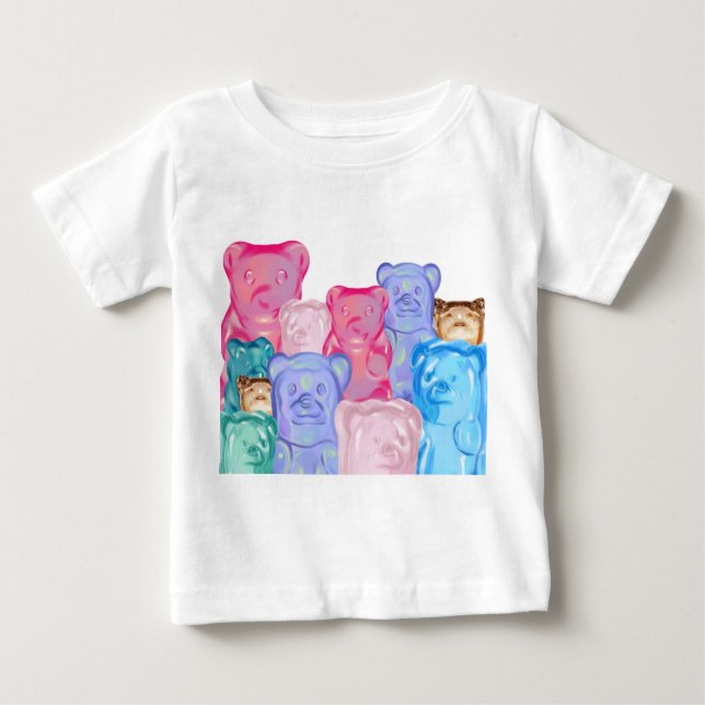T-shirt Pour Bébé Ours gommeux (Devant)