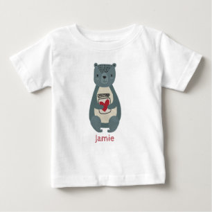 T-shirt Pour Bébé Ours gris mou