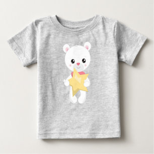 T-shirt Pour Bébé Ours mignon, Ours blanc, Ours en peluche, Ours de