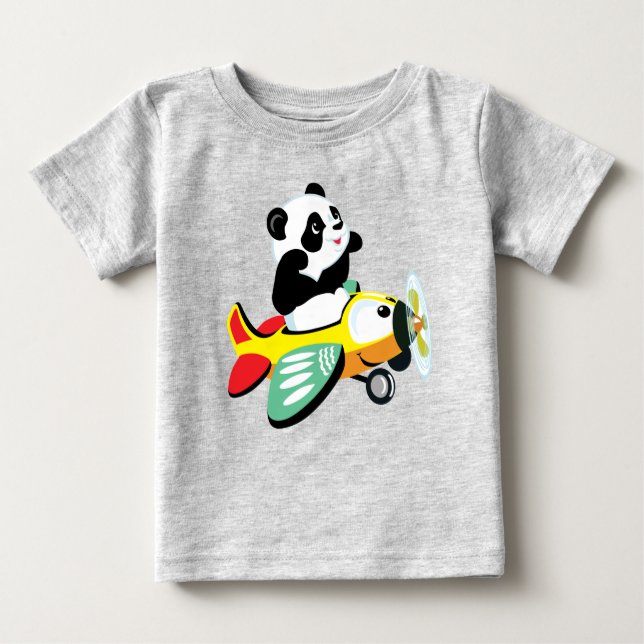 T-shirt Pour Bébé Ours Panda (Devant)