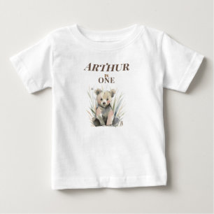 T-shirt Pour Bébé Ours Personnalisé de la Forêt