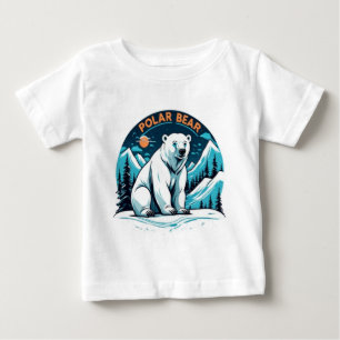 T-shirt Pour Bébé Ours polaire des animaux mignons