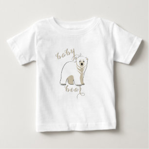 T-shirt Pour Bébé Ours polaire Famille Bébé Ours 2