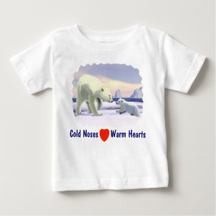 T-shirt Pour Bébé Ours Polaire - Mama Nez Meilleur