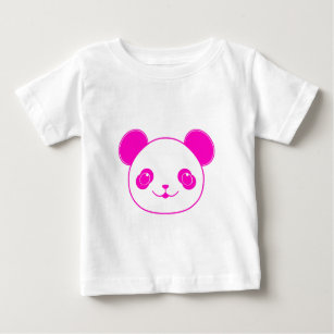 T-shirt Pour Bébé Ours rose Kawaii Panda