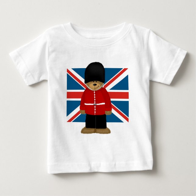 T-shirt Pour Bébé Ours royal de garde (Devant)