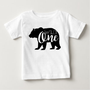 T-shirt Pour Bébé Ours sauvage   Première fête d'anniversaire