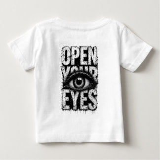 T-shirt Pour Bébé Ouvrez Vos Yeux Streetwear Artistique Grunge Gothi