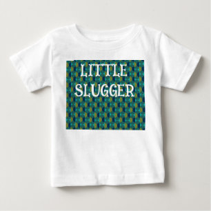 T-shirt Pour Bébé Ovales et demi-cercles rétro turquoise