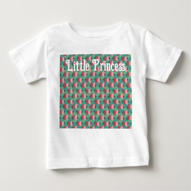 T-shirt Pour Bébé Ovales rétro et demi-cercles (Devant)