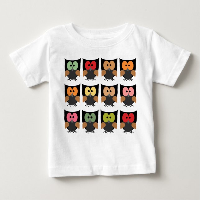 T-shirt Pour Bébé Owl T Shirt (Devant)