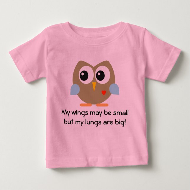 T-shirt Pour Bébé Owliver (Devant)