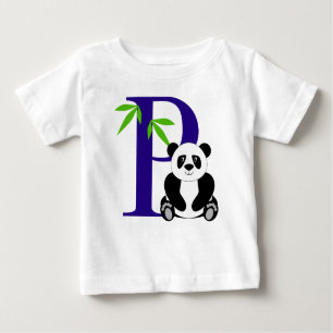 T-shirt Pour Bébé P est pour Panda