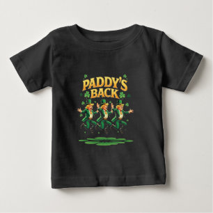 T-shirt Pour Bébé Paddy's Back Funny Trump St Patrick Day Leopard