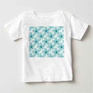 T-shirt Pour Bébé Padrão floral verde.