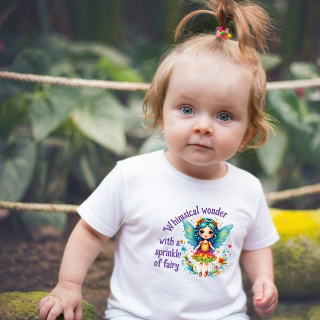 T-shirt Pour Bébé Paillette de Fée Fantaisiste (Créateur téléchargé)