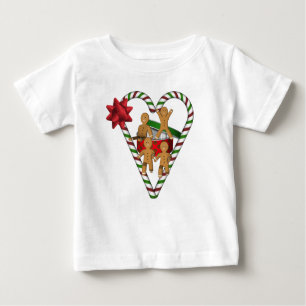 T-shirt Pour Bébé Pain d'épices de Noël Hommes Cookies de vacances