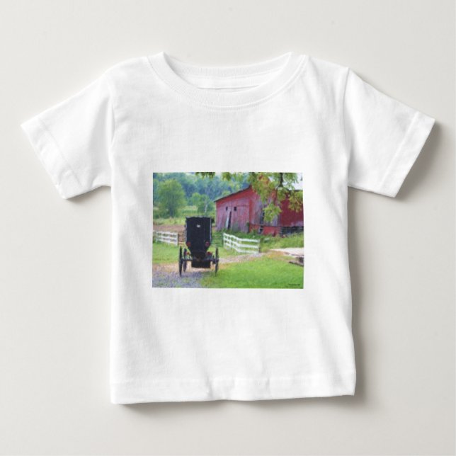 T-SHIRT POUR BÉBÉ PAINT220. (Devant)