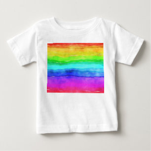 T-shirt Pour Bébé Painted Rainbow