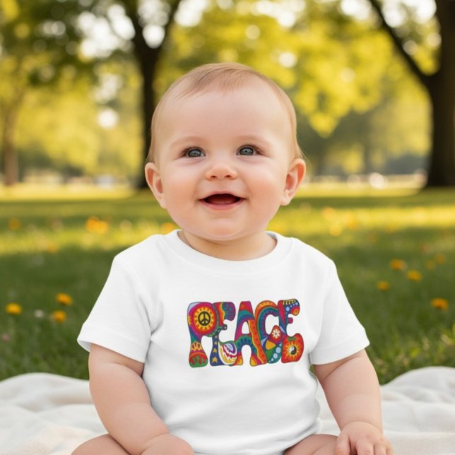 T-shirt Pour Bébé Paix (Créateur téléchargé)
