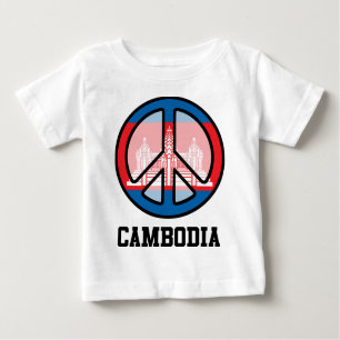 T-shirt Pour Bébé Paix Au Cambodge