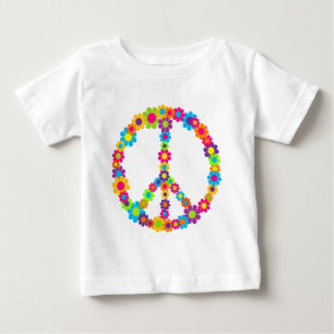 T-shirt Pour Bébé Paix de l'énergie des fleurs