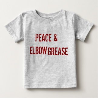 T-SHIRT POUR BÉBÉ PAIX ET HUILE DE COUDE